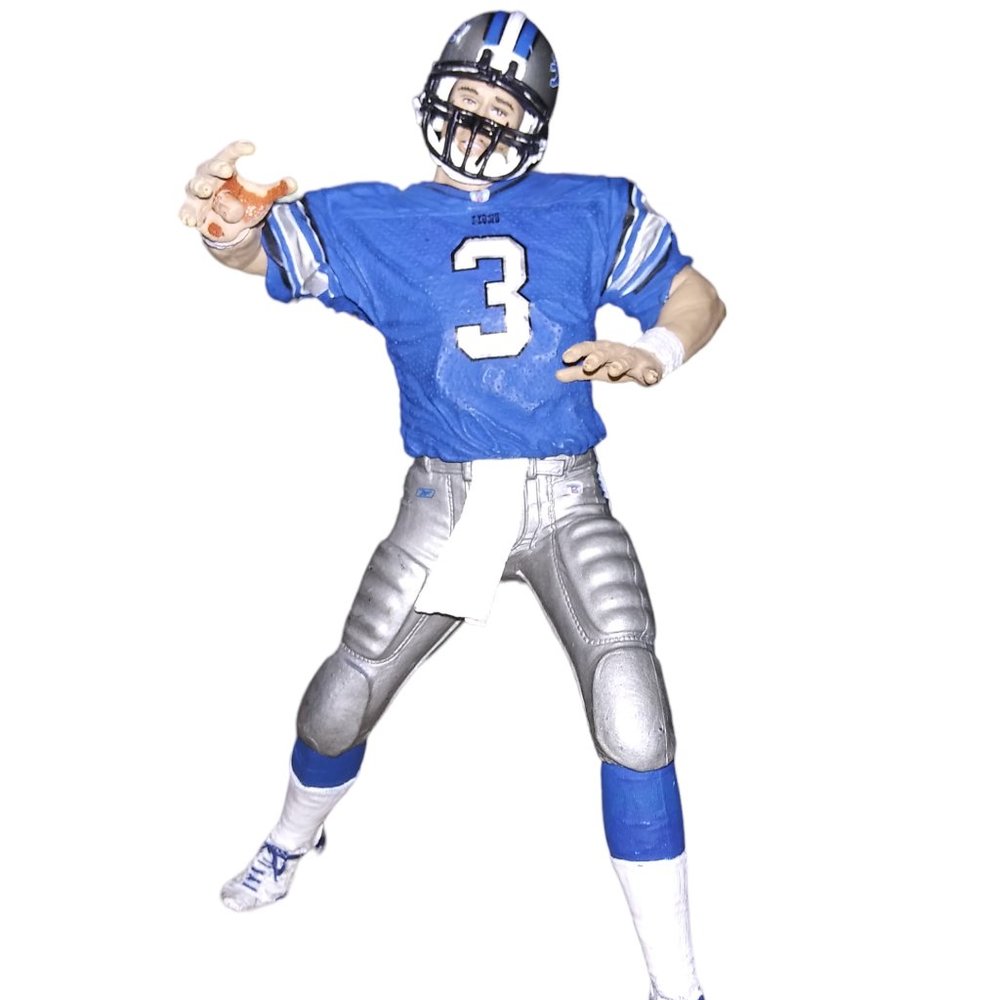 Detroit Lions Joey Harrington #3 Football NFL 6 Inch Action Figure Replacement